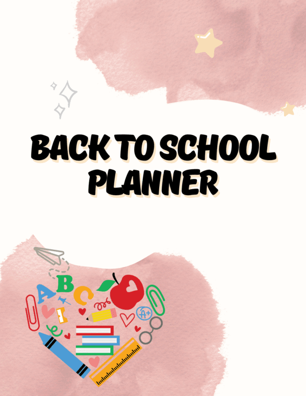 Back To School Planner