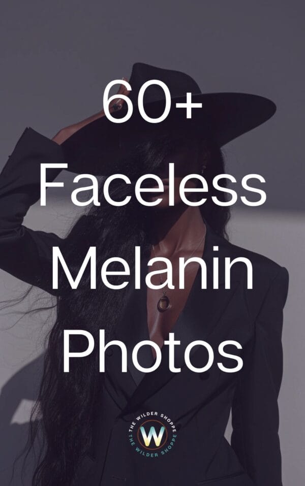 60 Faceless Melanin Stock Photos